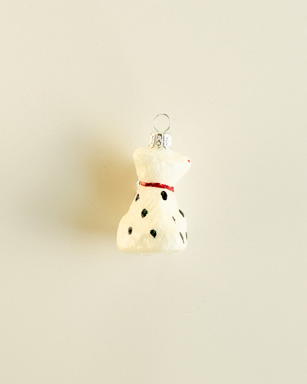 Dalmatien White Ornament Set of 4
