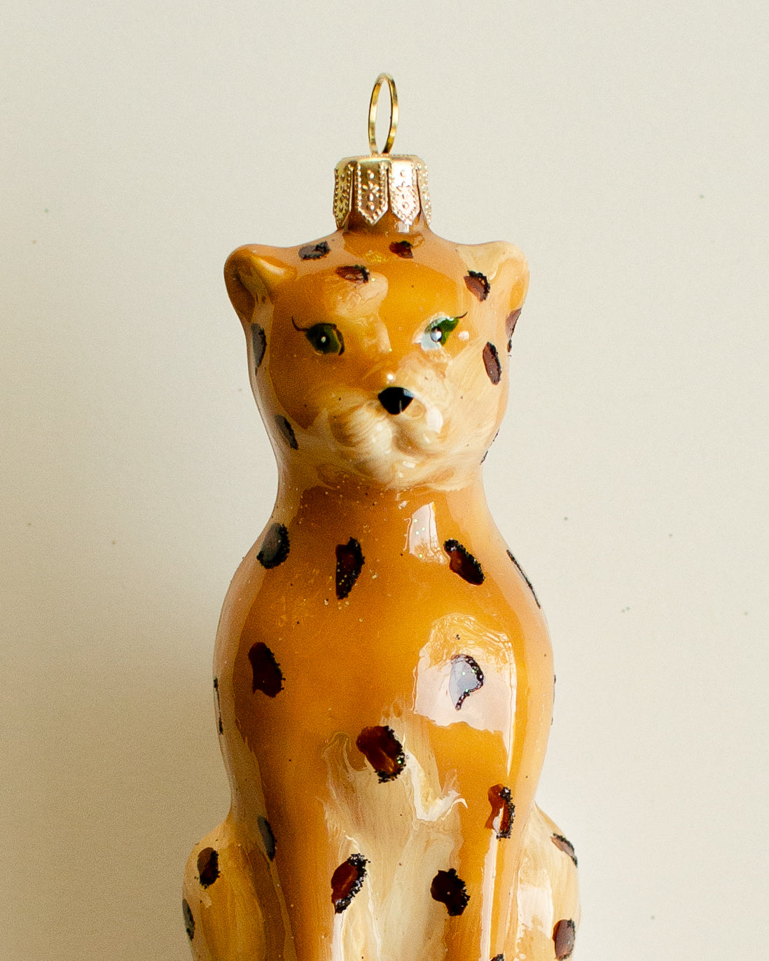 Vintage Circus Leopard Ornament Large