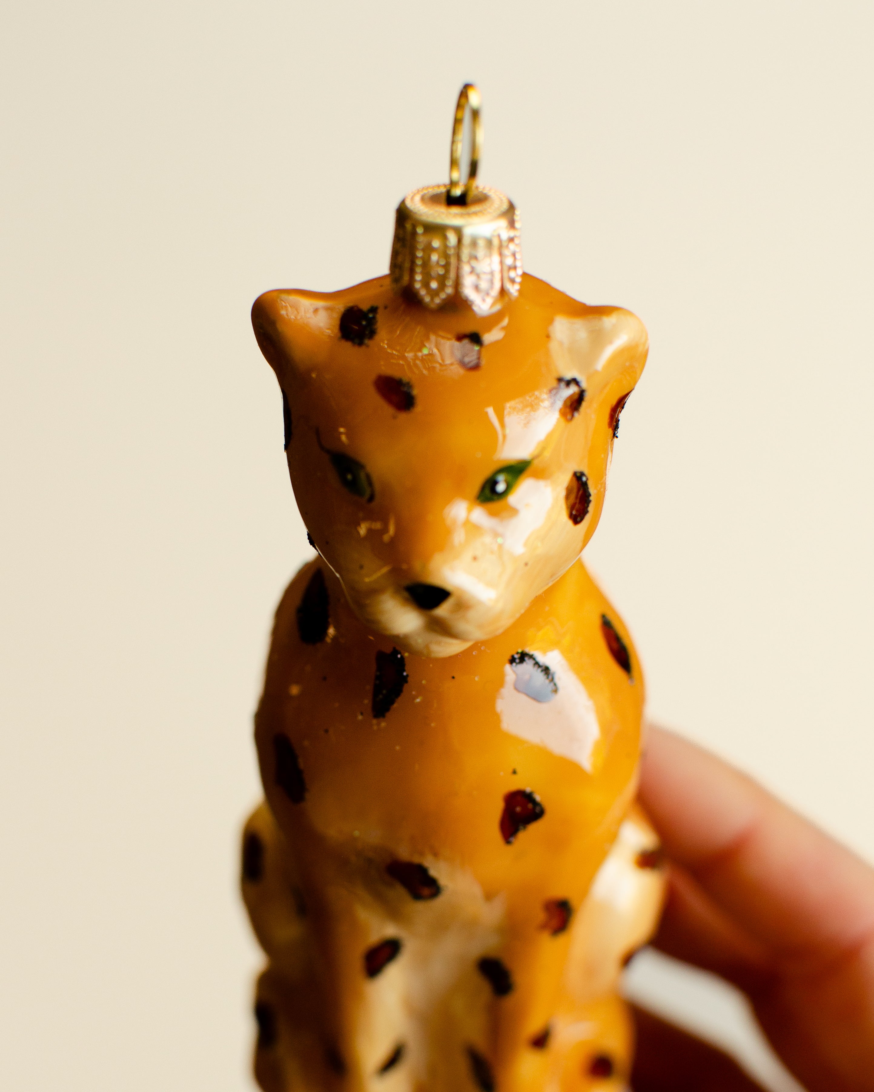 Vintage Circus Leopard Ornament Large