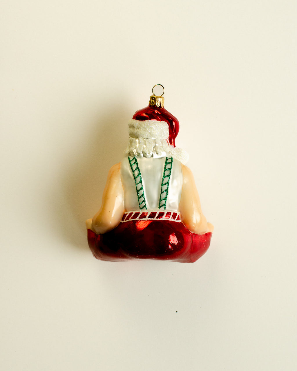 Yoga santa ornament large