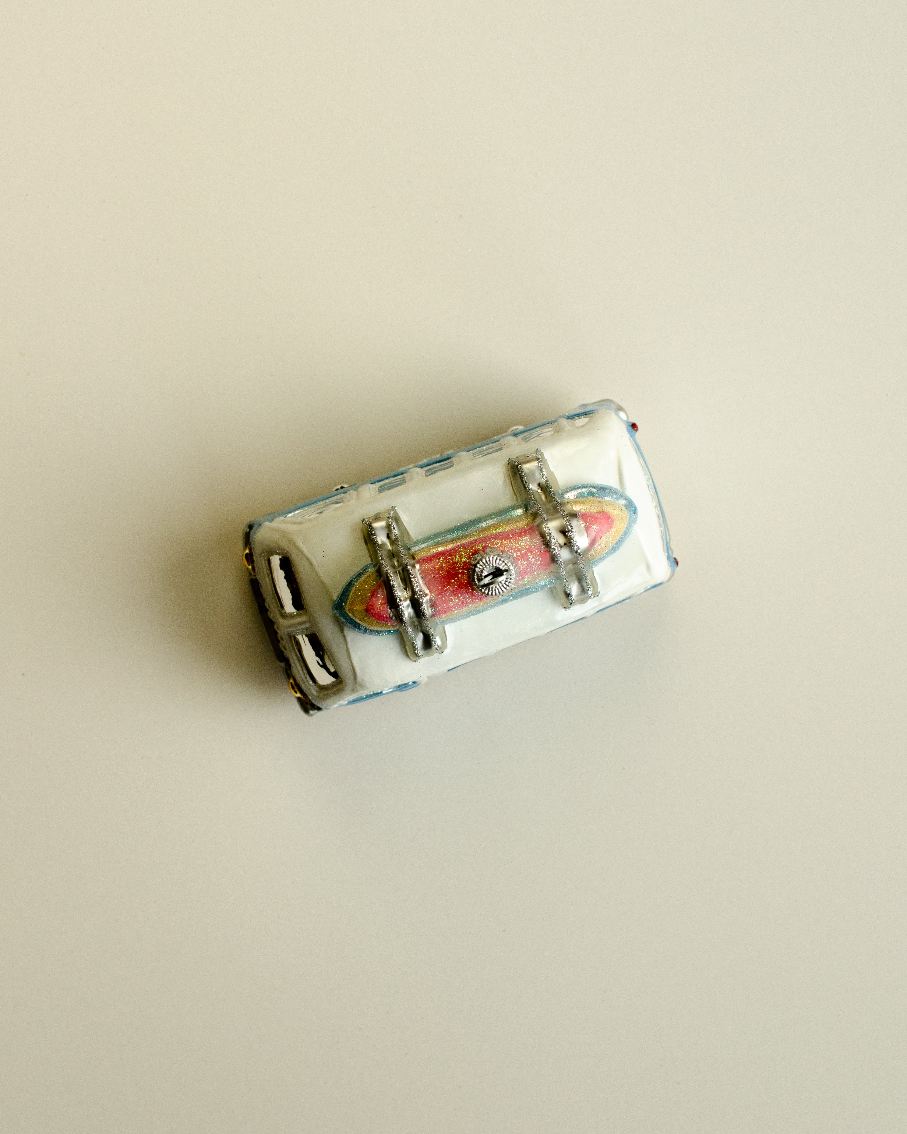 VW Camper Van Blue Ornament Large