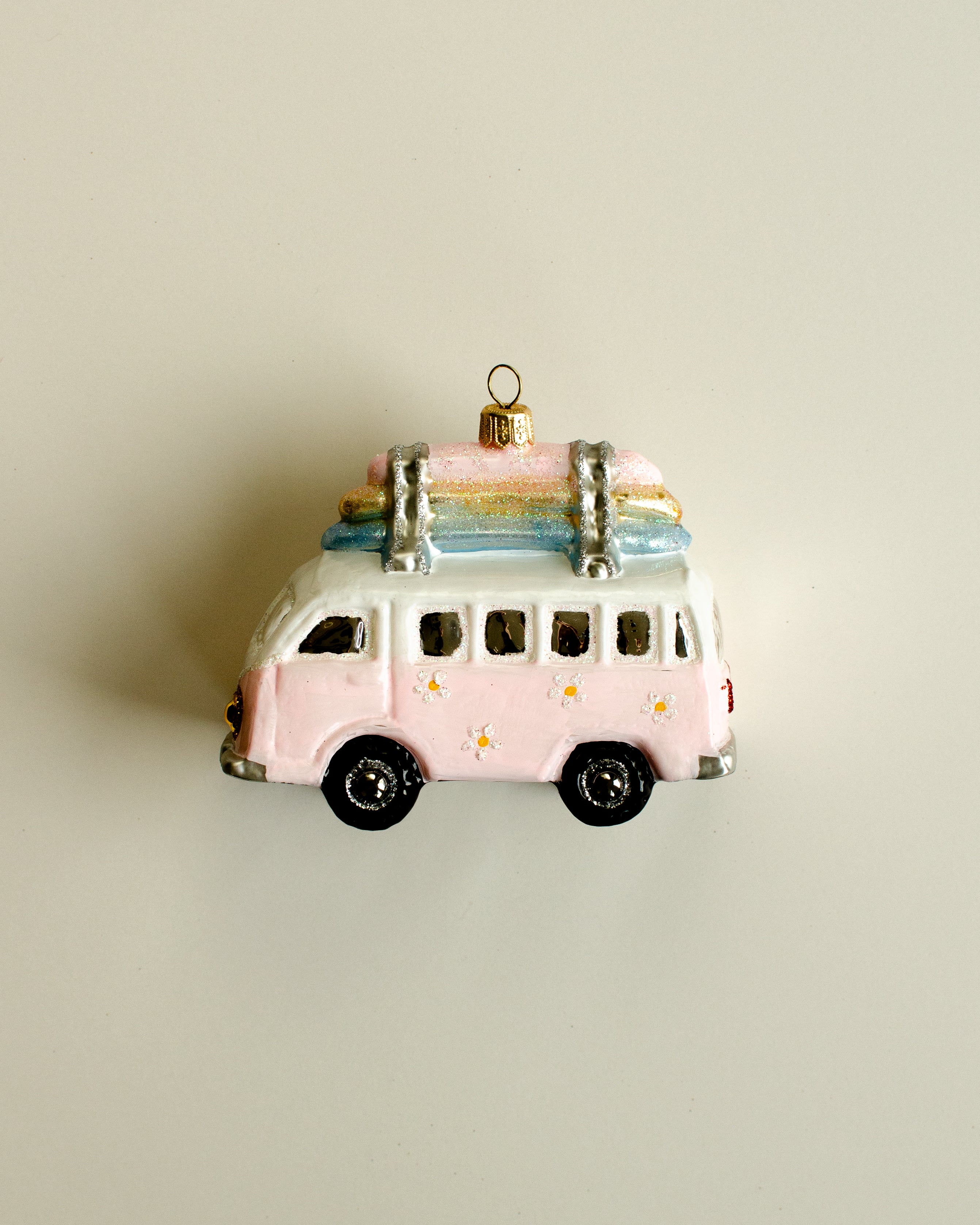 VW Camper Van Pink Ornament Large
