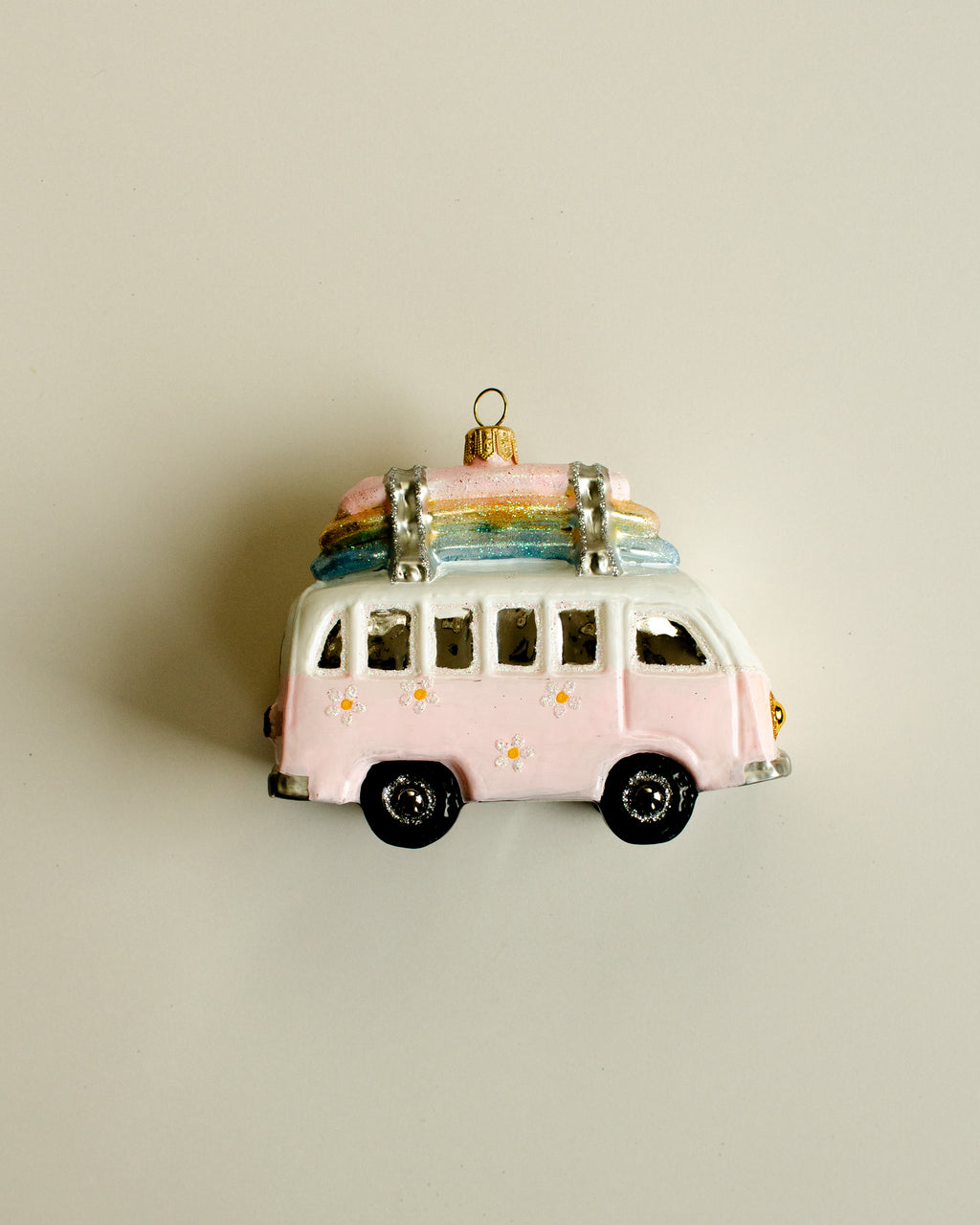 VW Camper Van Pink Ornament Large
