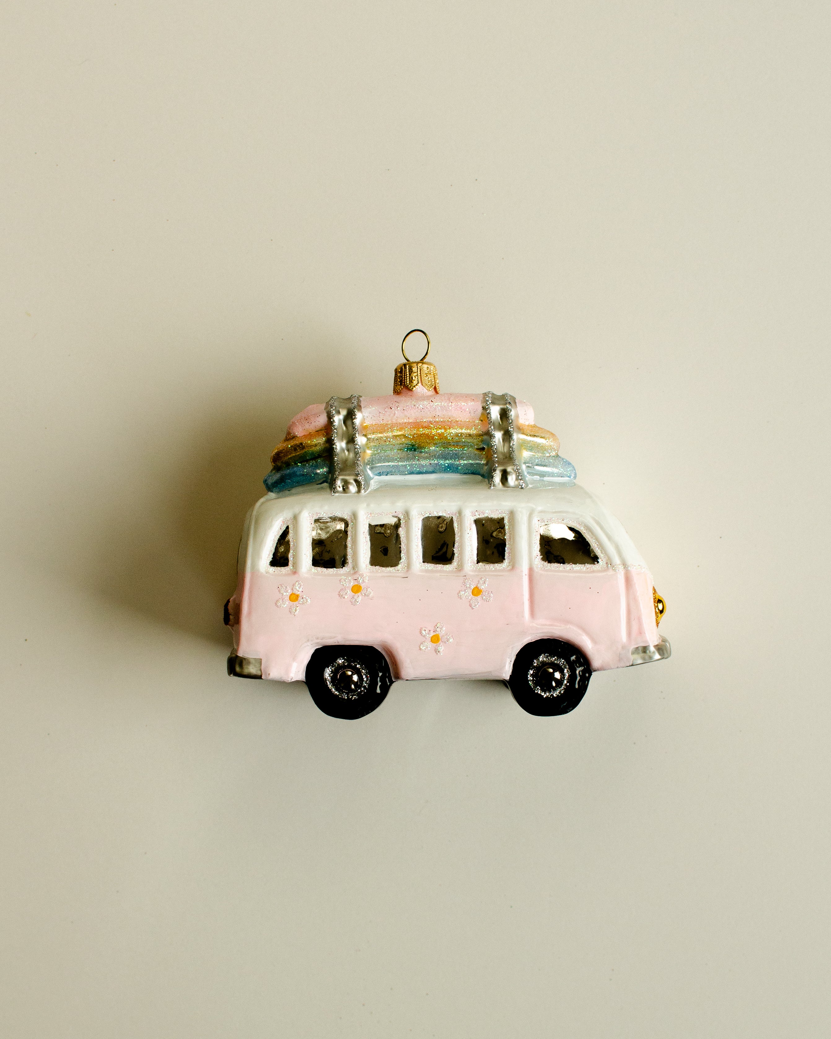 VW Camper Van Pink Ornament Large