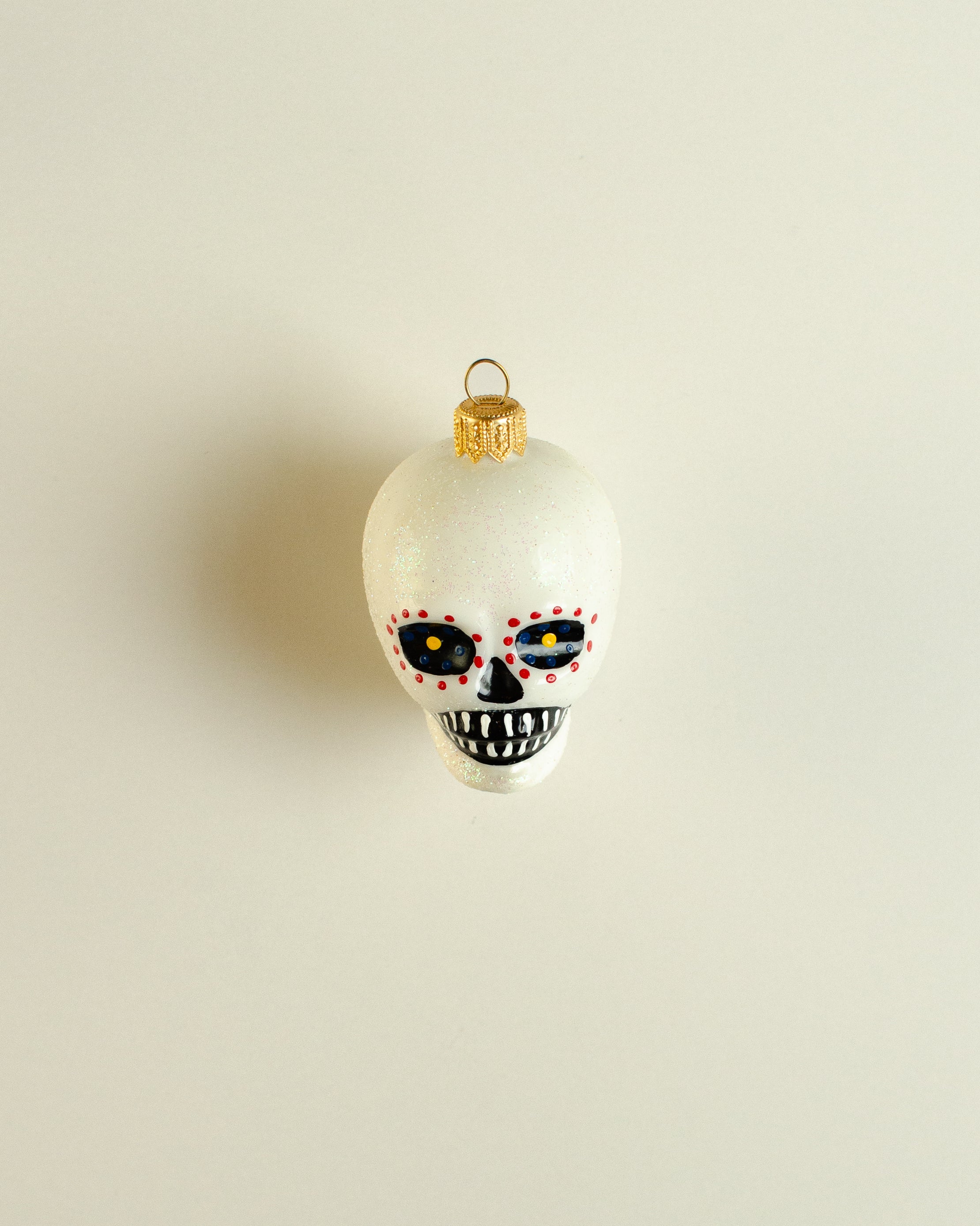 Día de los Muertos White Ornament Medium