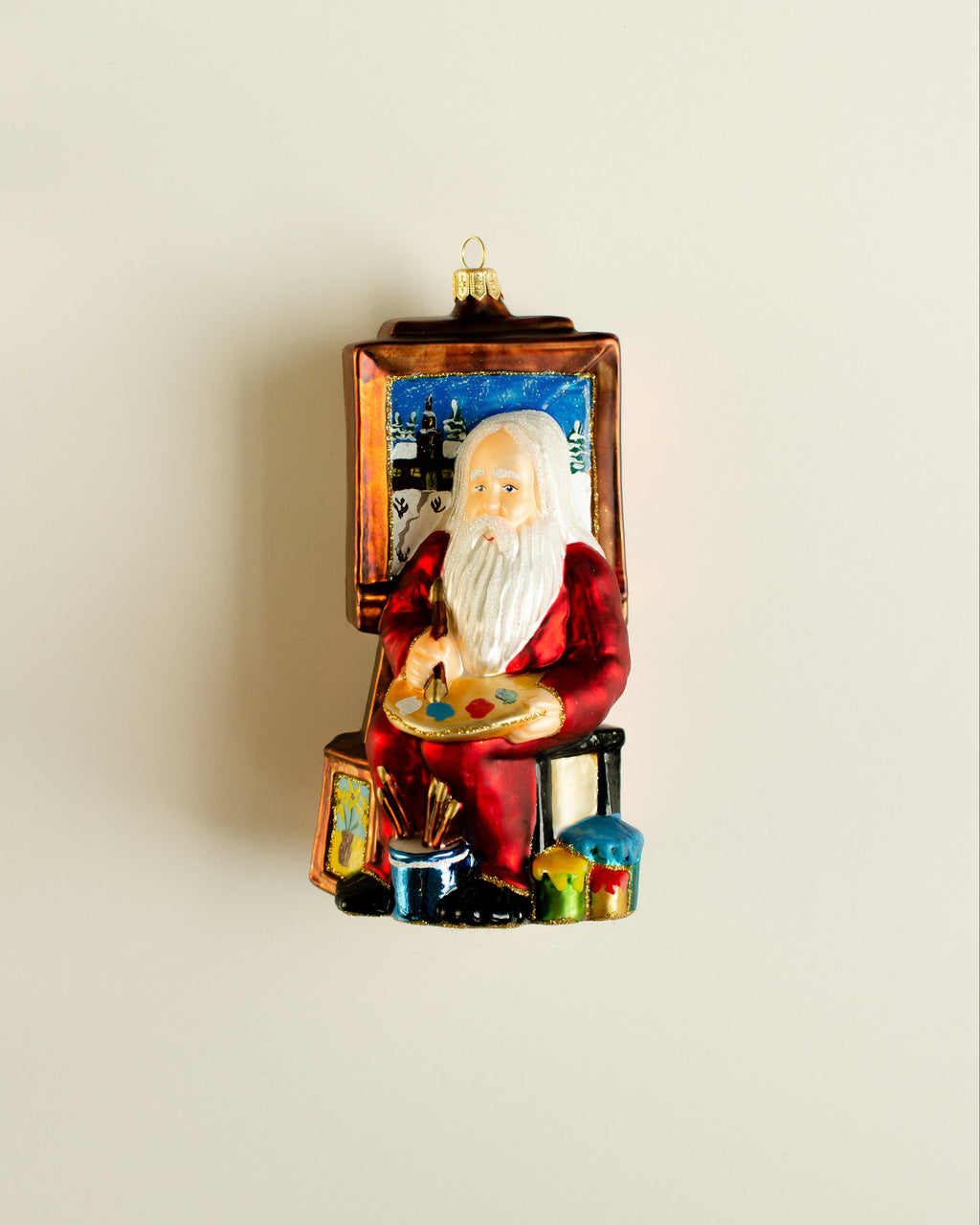 Santa painting van Gogh Ornament