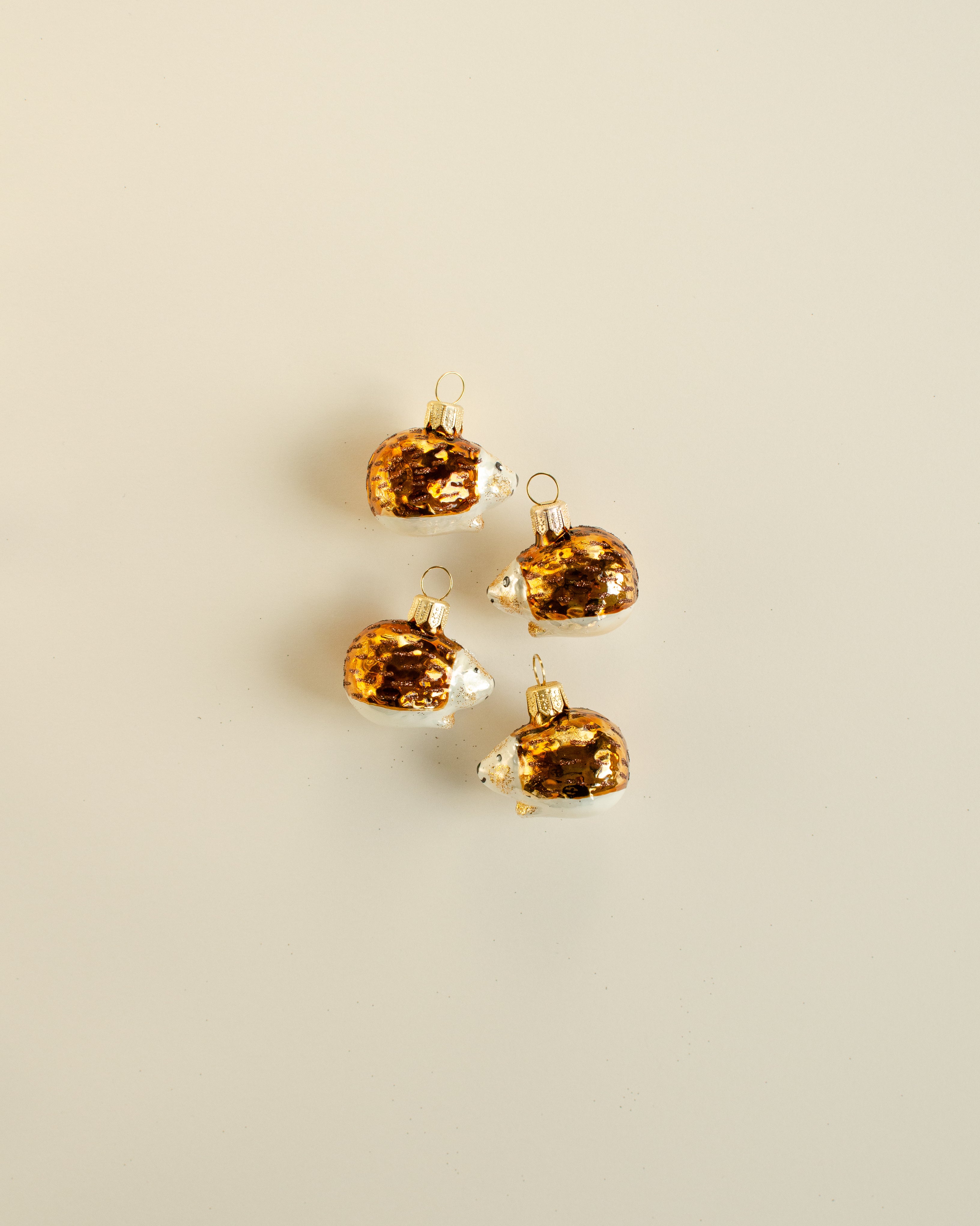 Hedgehoge Ornament set of 4