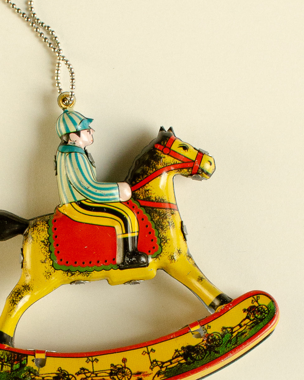 Rocking Horse Tin Ornament