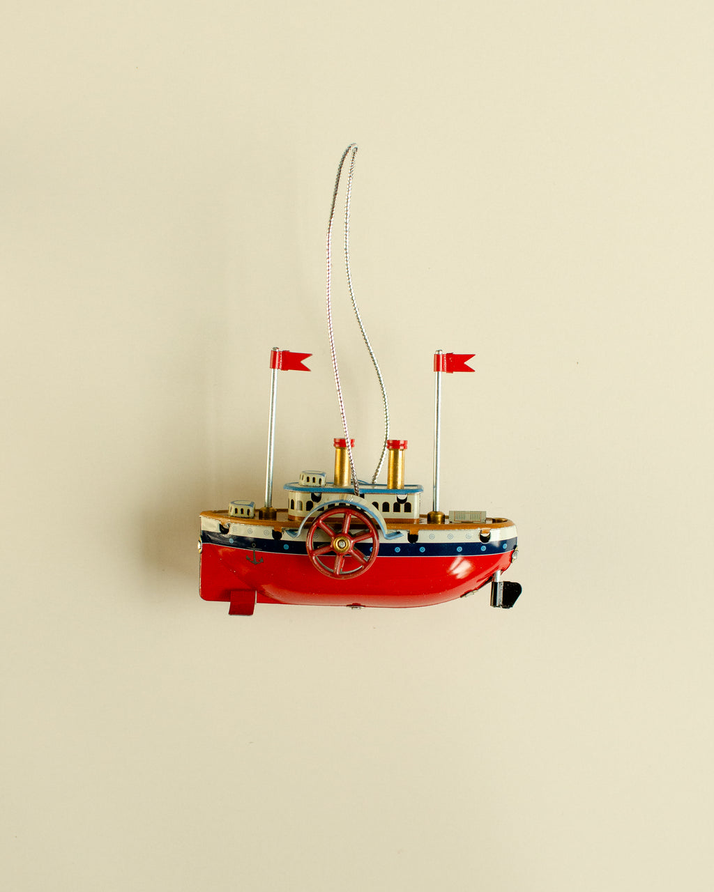 Steamship Tin Ornament