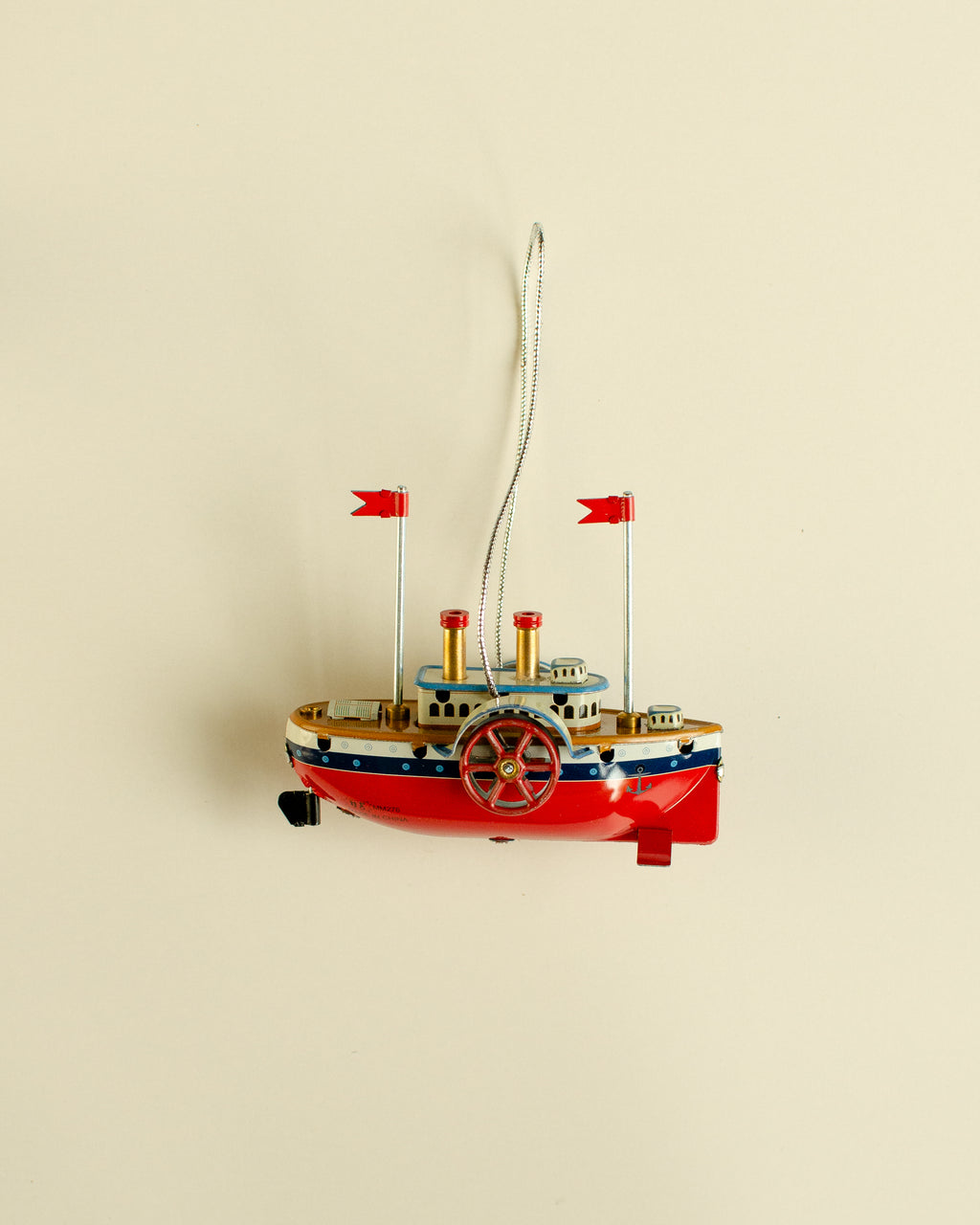 Steamship Tin Ornament