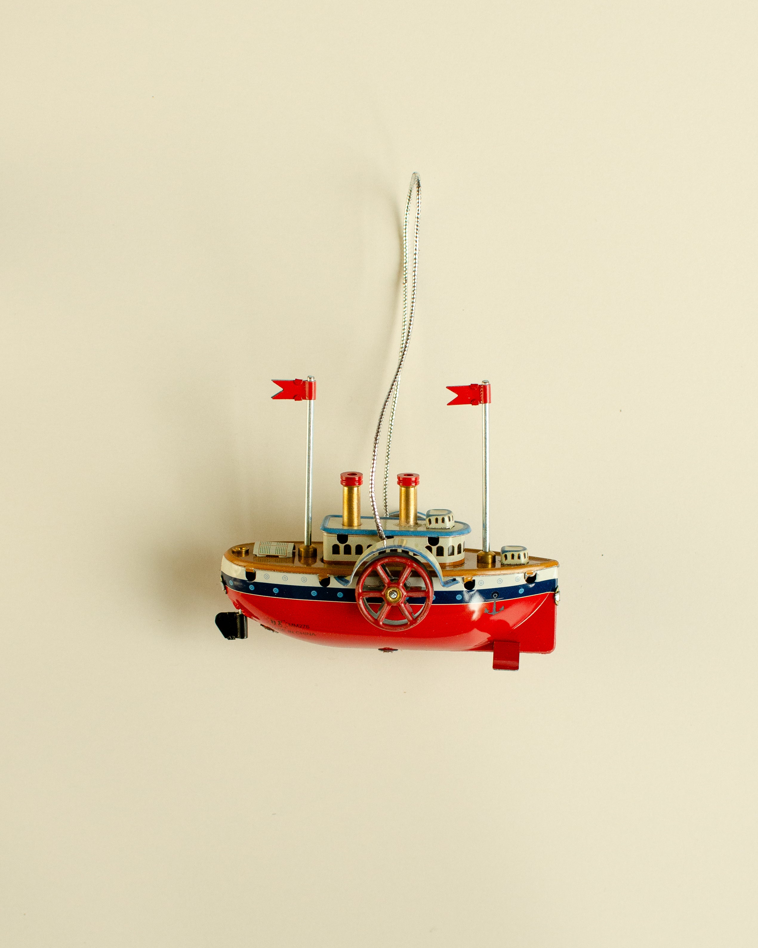 Steamship Tin Ornament