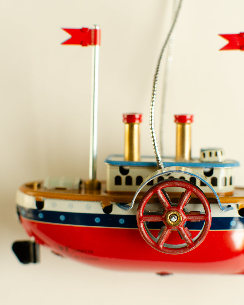 Steamship Tin Ornament