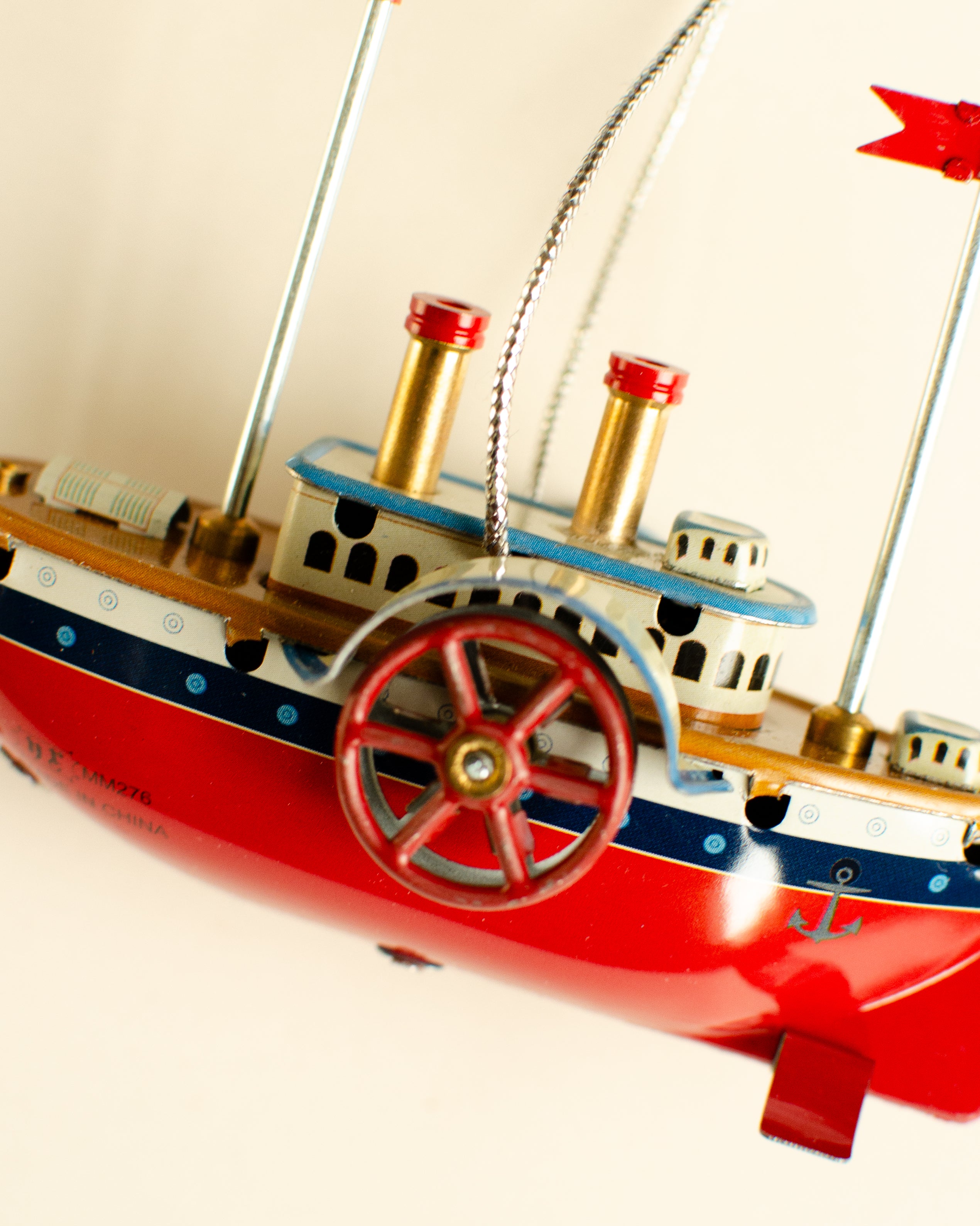 Steamship Tin Ornament