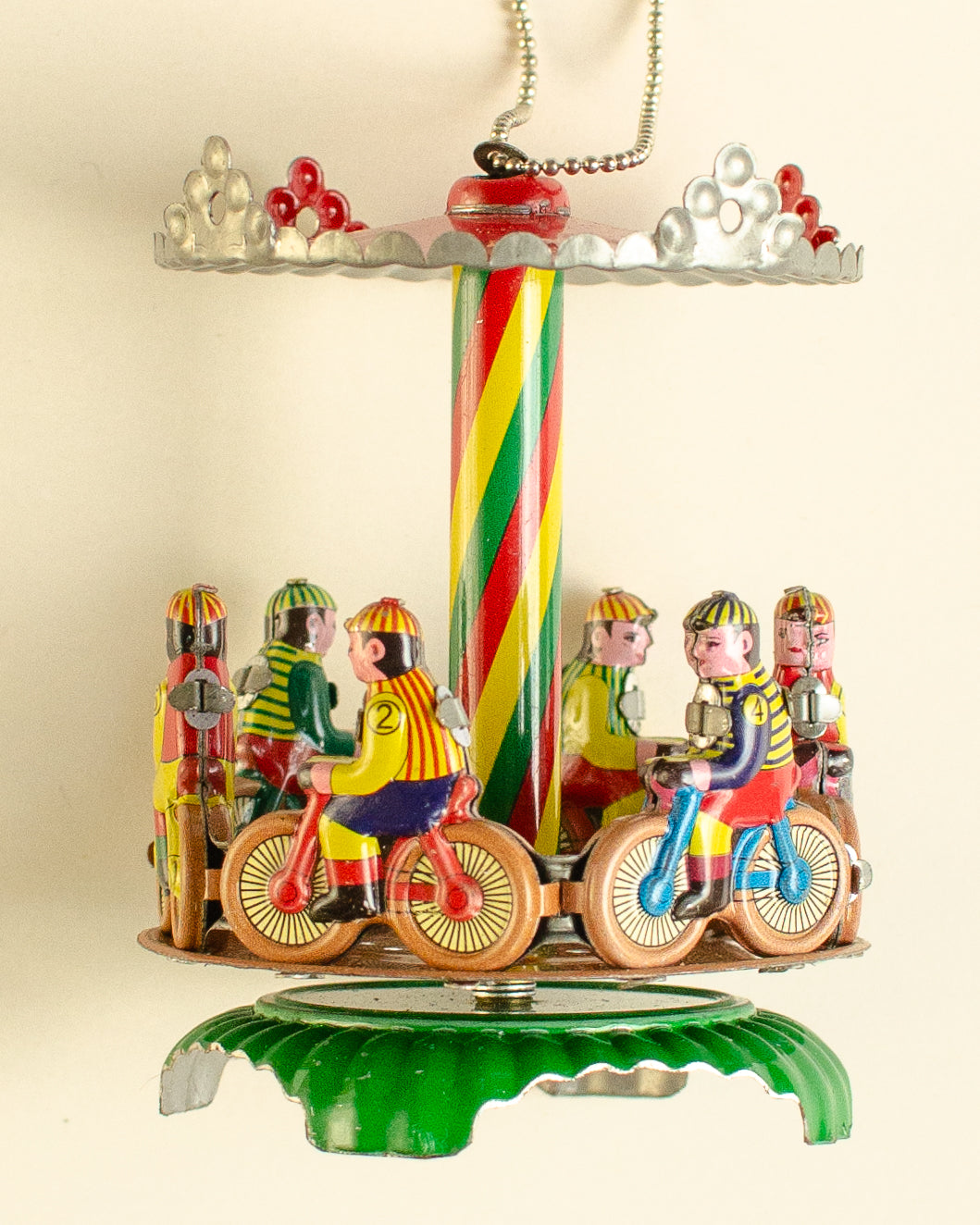 Carousel Bikes Tin Ornament