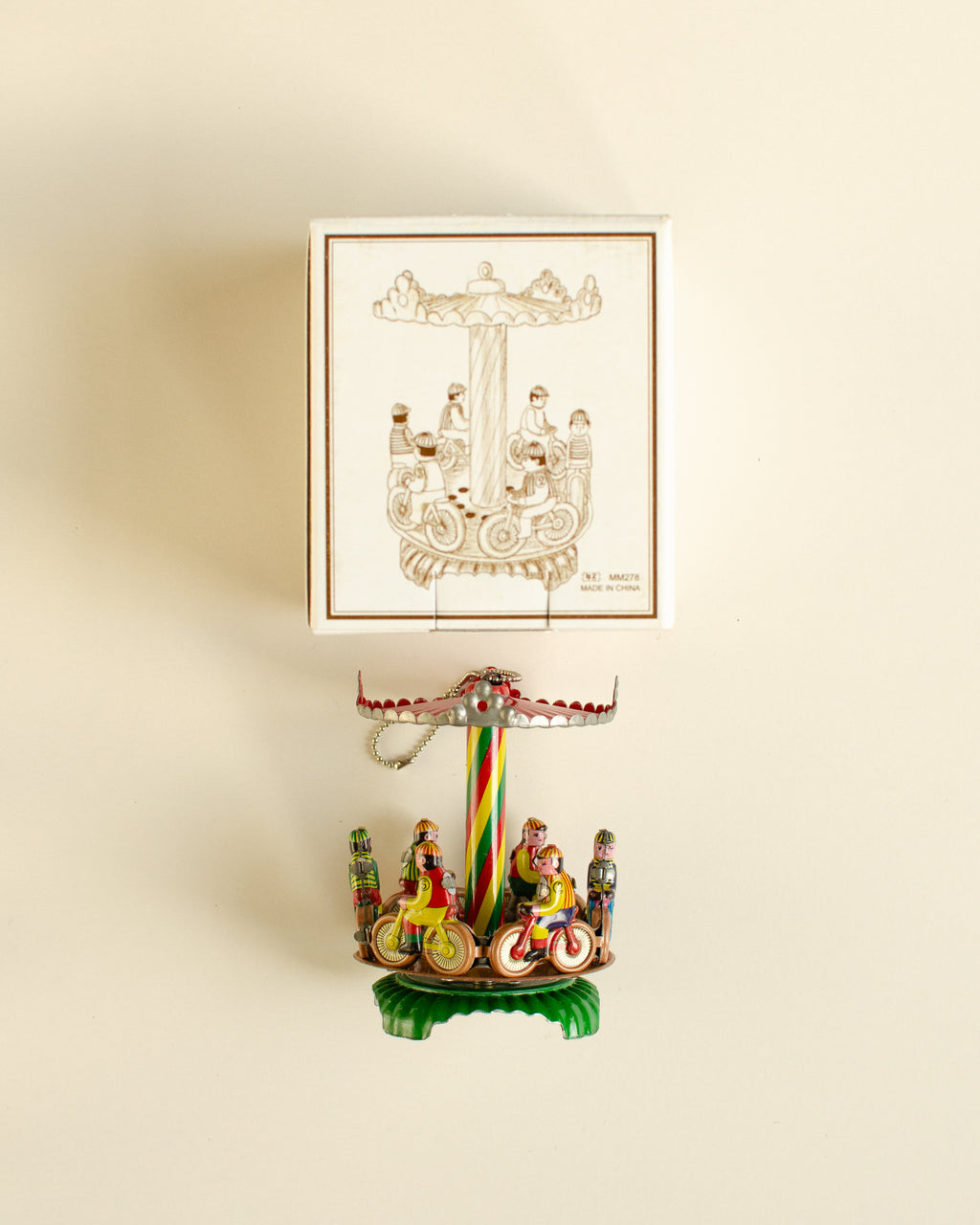 Carousel Bikes Tin Ornament