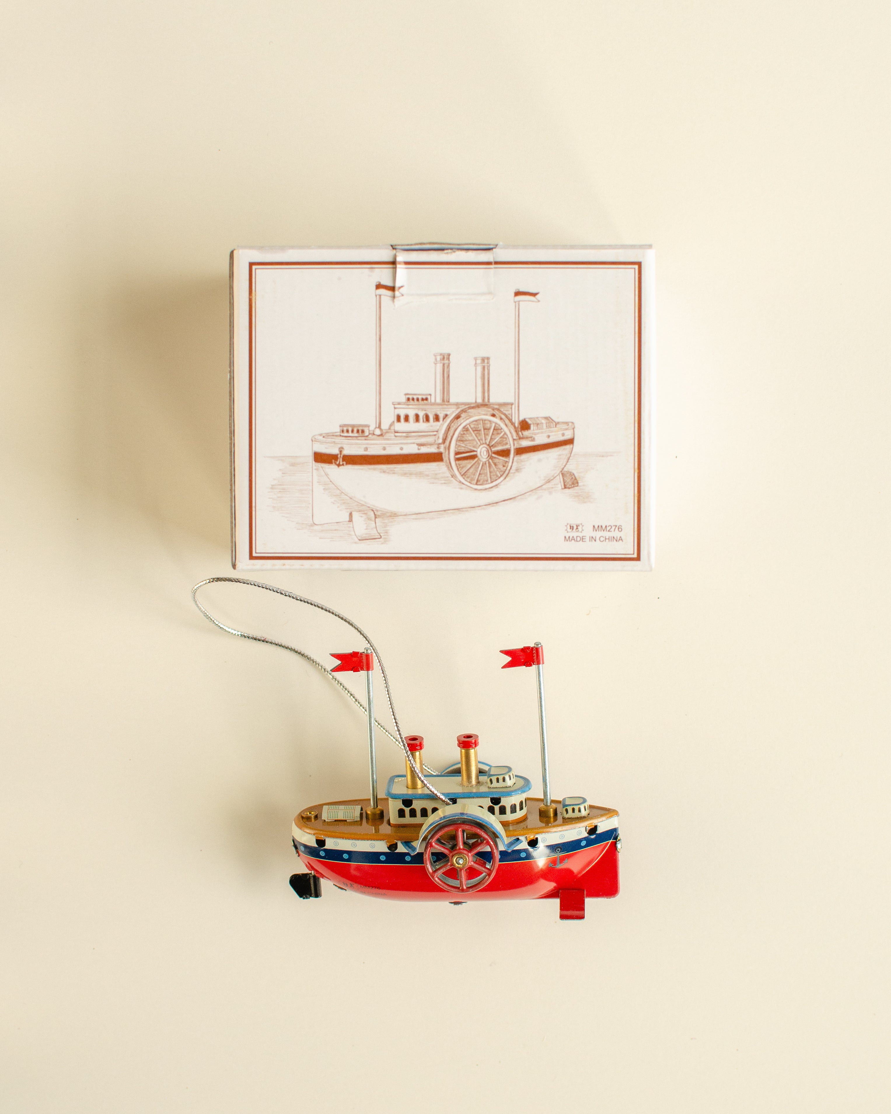 Steamship Tin Ornament