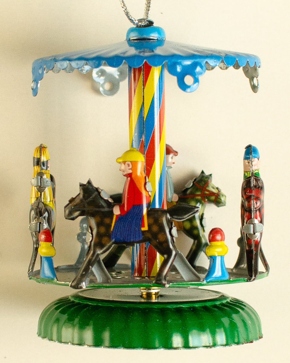 Carousel Horses Tin Ornament
