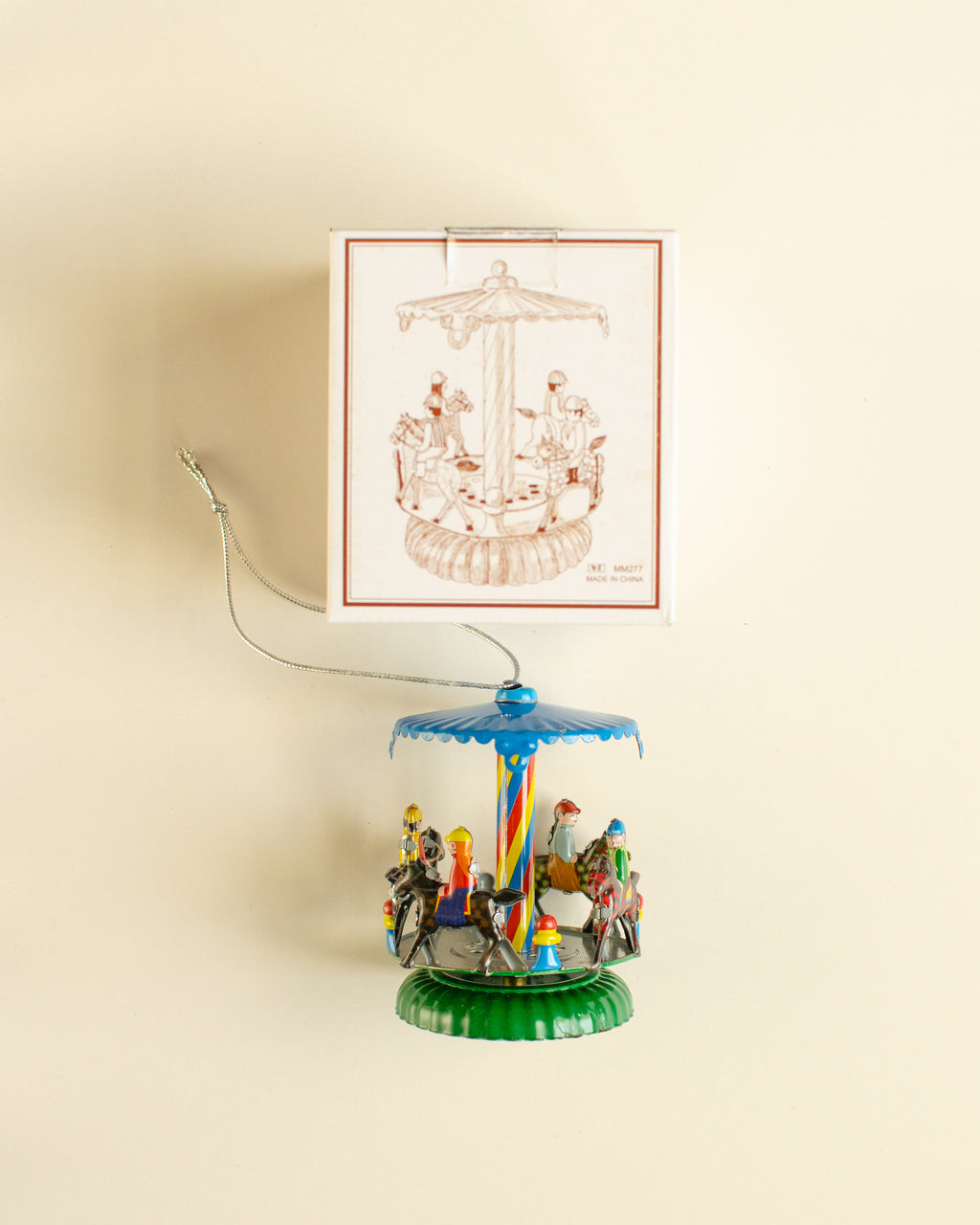 Carousel Horses Tin Ornament